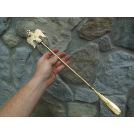 Vintage 19.5" Solid Brass Mid Century American Eagle Shoe Horn