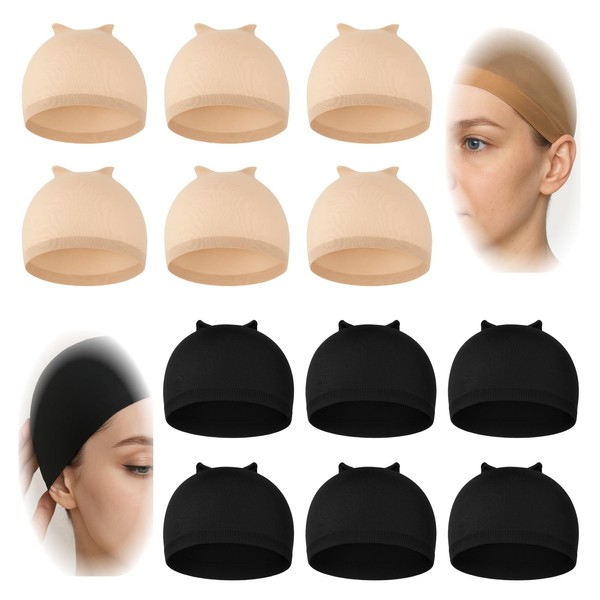 Pack of 12 Hair Net Wig Caps, Stretchy Breathable Wig
