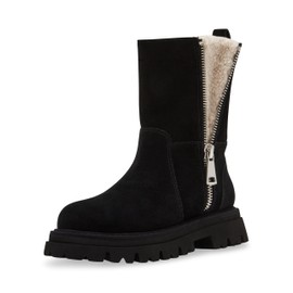 Blondo Waterproof Women's Burnout Boot, Black Suede, 9