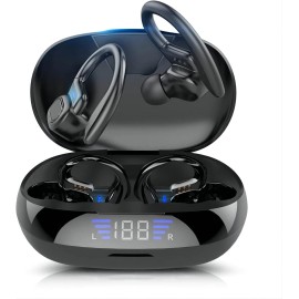 JIMYAO VV2 Wireless Bluetooth Earbuds Waterproof with Ear Hook