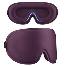 IEOVIEE Antifaz para Dormir para Mujer y Hombre, Diseño Ergonomico 3D para Las Pestañas y Los Movimientos Oculares, Máscara para Dormir Transpirable y Bloqueadora de Luz,Morado