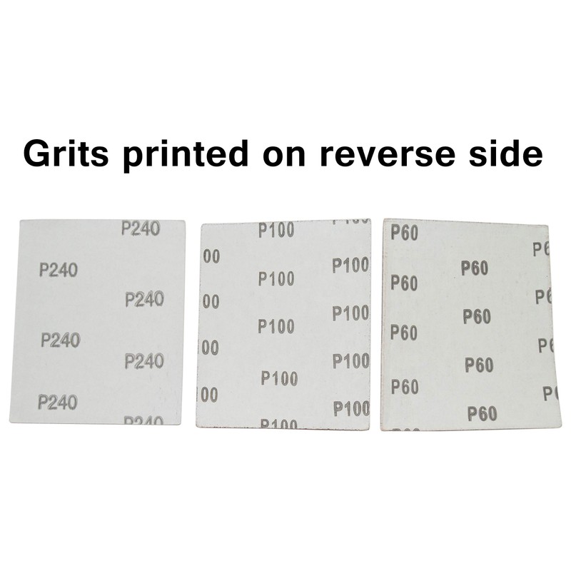 60 Sandpaper 1/4 Sheets for Palm Sanders - Includes 20