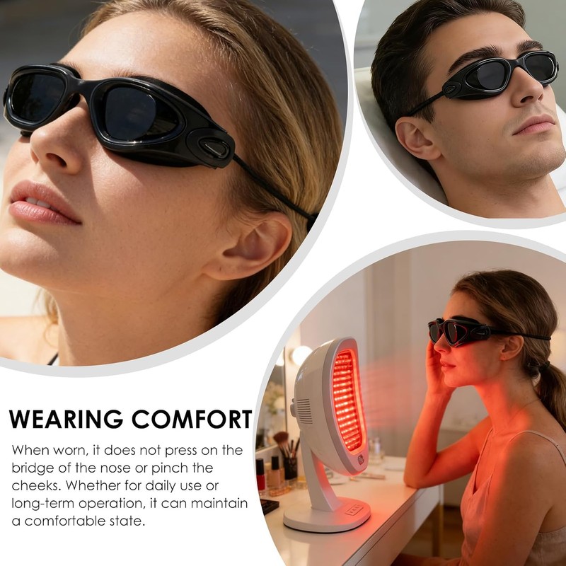 4 Gafas Protectoras para Camas de Bronceado, Gafas de protección