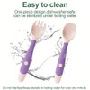 Clyhon Baby Spoons, Set of 2 Baby Feeding Spoons, Learning