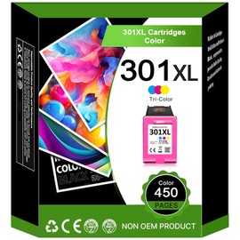 301XL Printer Cartridges Colour for HP 301XL Colour with High Yield 301 Colour XL for HP DeskJet 2540 2050 2510 1050 1510 3050 1000 1010, for Envy 4500 4504 5320 5530, Office Jet 2620 2622 4630