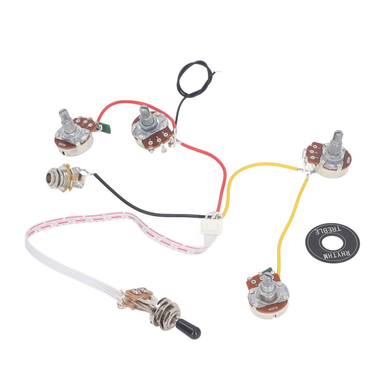 Electric Guitar Wiring Harness Kit 3 Way Toggle Switch 500K