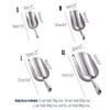 AIMALL Cast Aluminum Utility Scoop for Ice, Flour, and Rice