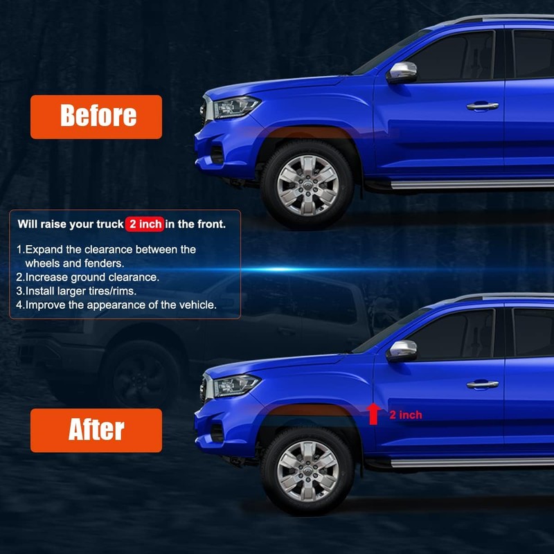 GAsupply 2" Front Lift Kit, Strut Spacers Leveling Kit