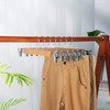 Pants Hangers Non Slip Bottoms Pants Skirt Clips Keep Shape