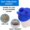 Socket Cotton Mop Heads Replacement Pack 2 Screw-In Super Absorbent