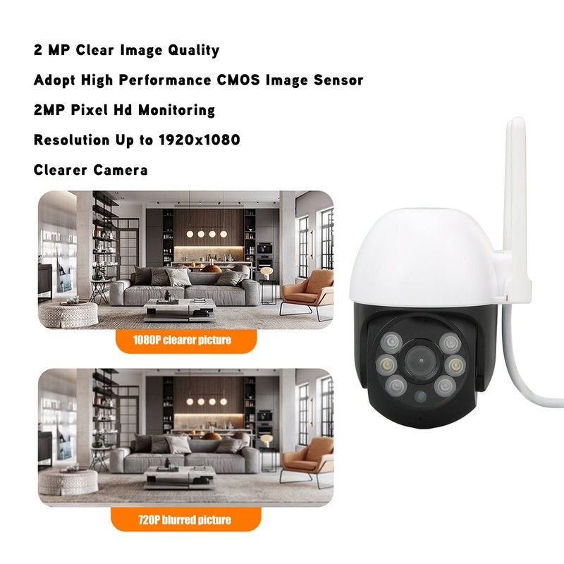 1080p Wifi Camera with Two Way Voice Intercom Wireless Connection