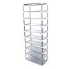 ELOMBR 10-Tier Non-Woven Fabric Shoe Rack, Large Shoe Shelf, 2