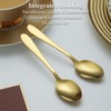 Kyraton Golden Teaspoons 12 Pieces 14cm Stainless Steel Titanium Plated