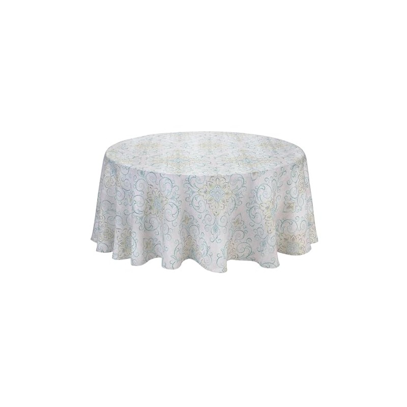 Lenox French Perle Charmed 70 Round Tablecloth