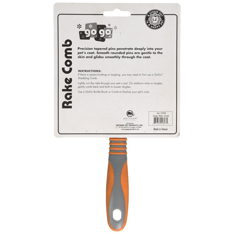 GoGo Pet Products Undercoat Rake Pet Grooming Comb