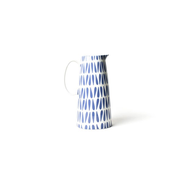 Iris Blue Drop Pedestal Pitcher