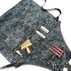 Jeanerlor Denim Work Shop Cross Back Aprons with Pockets for
