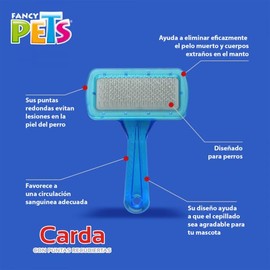 Fancy Pets Carda con Puntas Recubiertas Tamaño Chico para Perros                                                                                      