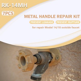 RK-14MH Repair Kit Metal Handle Repair Kit, for Woodford Model 14 Model 18 Outdoor Faucet, Prevent Leaking (7Pcs)