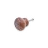 Infinity Decor Traditional Rosewood Beehive Reeded Cupboard Knob Pull Handle