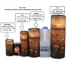 Scattering Ashes Urn, Eco-friendly Biodegradable Cremation Urn Scatter Tube (Poppy