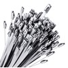 Sinlon Chain Link fence Ties 100pcs Multi-Purpose Self-Locking Metal Zip
