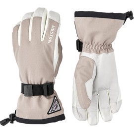 Hestra Unisex Powder Gauntlet Glove I Leather Glove for Everyday Winter Wear and Alpine Skiing - Beige - 6