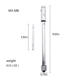 Adjustable T-Handle Ratchet Tap Holder Wrench, Household Ratcheting T Handle Holder Reamer Hand Tapping Tool (M3-M8 Long)