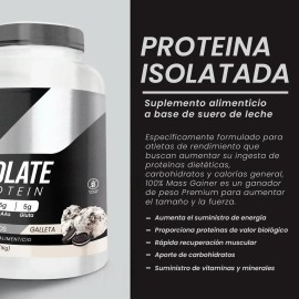 Suplemento Polvo Psn Whey Protein Isolate Sab Galleta