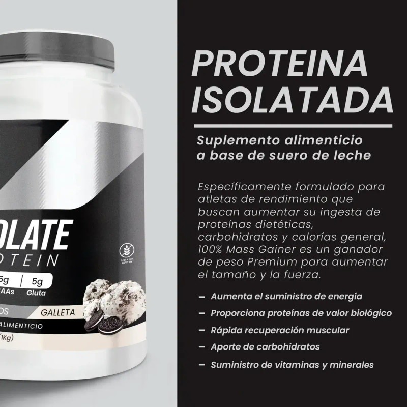 Suplemento Polvo Psn Whey Protein Isolate Sab Galleta