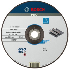 Bosch 2608600386 Sanding Accessories Grinding Wheels 230 x 8 mm Steel