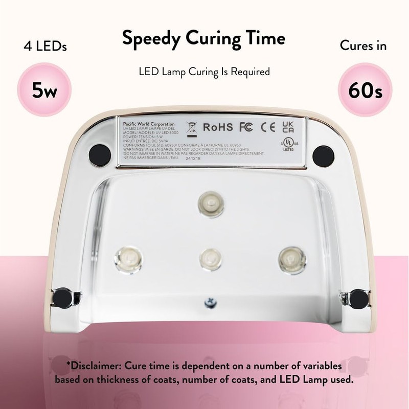 Nails.INC GelLED Portable LED Lamp, Cures in 30 Seconds, Nail