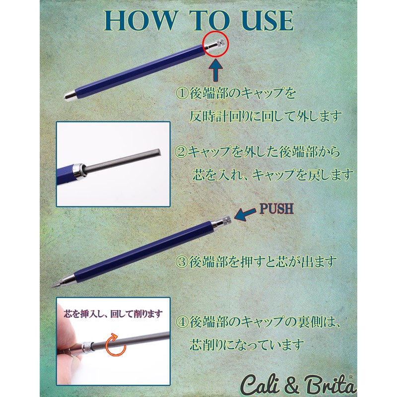 Cali&Brita [Extra Thick 0.2 inch (4.0 mm) Lead + 8