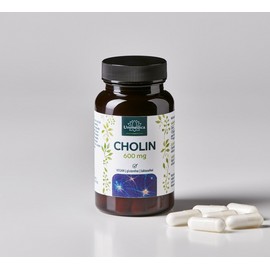 Choline - 600 mg per daily dose (2 capsules) - 60 capsules - by Unimedica