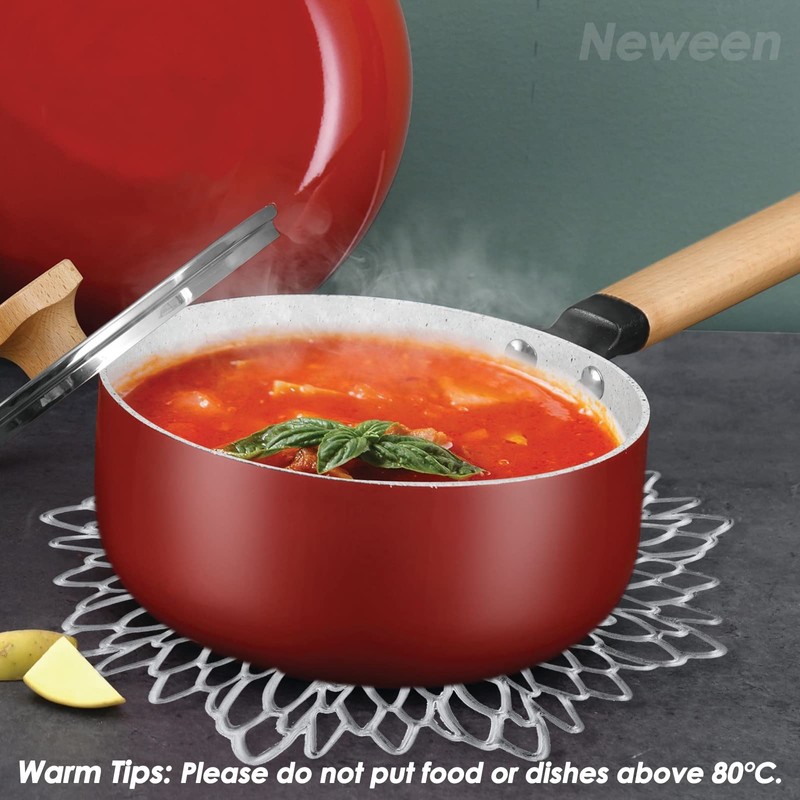 Neween Round Placemats Set of 4, 38 cm Washable Heat