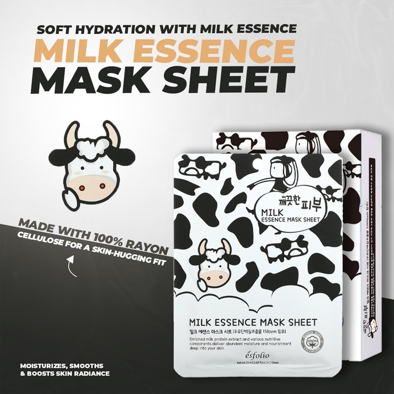 esfolio Pure Skin Milk Essence – Hydrating & Nourishing Korean