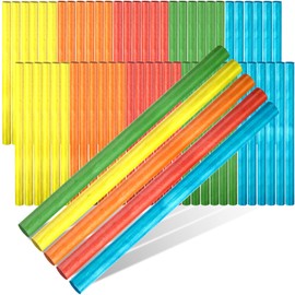 30 Pieces Rhythm Music Lummi Sticks 5 Colors Wooden Rhythm Sticks Set Musical Instruments for Kids Toddler Present, Girls Boys Classroom Play Music Learning (20 cm/ 8 Inches)