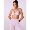 ABOCIW Pink Workout Sets for Women 2 Piece Seamless Scrunch