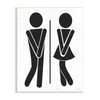 Stupell Industries Bathroom Sign Genders Got to Go Stance Figures