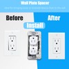 Wall Plate Spacers 15 Pcs, Flush Fit Device Level Plate