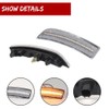 JDMTECH JDM Clear Lens Amber Full LED Side Marker Lights