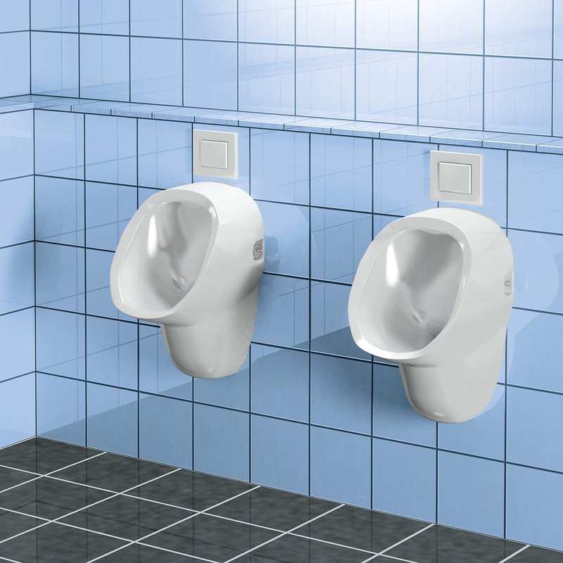 TOX Urinal & Wash Stand Mounting Piss-Fix XL M10, Chrome,