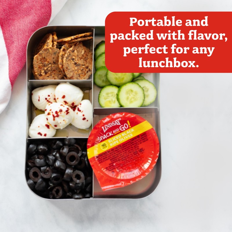 Lindsay Snack and Go! Sliced Black Ripe Olives, 1.3 Oz