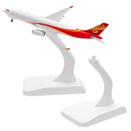 FINGERINSPIRE Model Plane Display Stand Universal Model Aircraft Display Stand White Aircraft Model Plane Stand Without Airplane Plastic Display Holder Stand for Building Blocks Planes Model Aircraft
