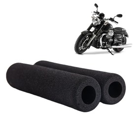 ZKGYUS 1 Pair of Comfort Grip Covers, Suitable for Heated Handles, Anti Vibration, Motorcycle Handlebar Grips Foam, Easy Installation, Inner Diameter 2.5 cm