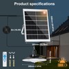 Solar Pendant Lights Outdoor,4 Heads Solar Shed Light Dimmable with