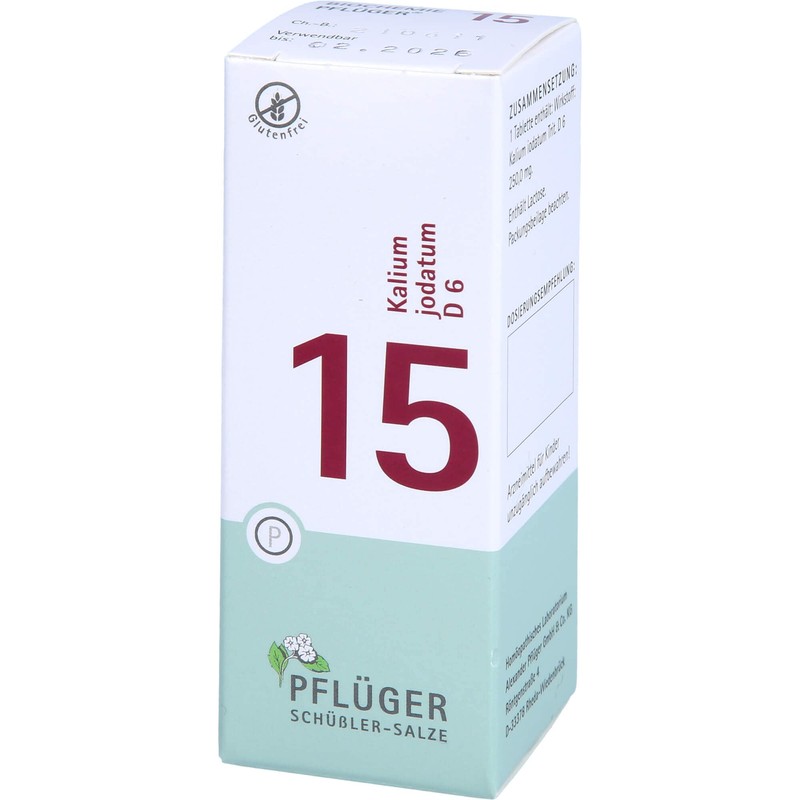 Biochemistry Pflüger 15 Potassium Iodate D 6 Tablets Pack of