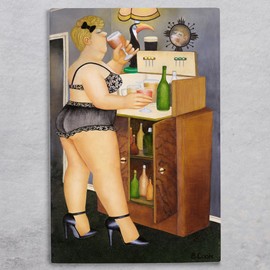 Global Designs Drinkies Ceramic Tile Wall Art Picture Plaque Sign By Beryl Cook Novelty UV Printed Artwork Bar H30x20cm