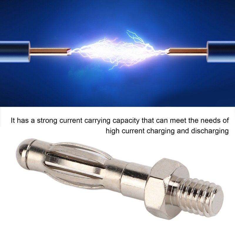50Pcs Banana Plugs Hex Thread High Accuracy Good Transmission Performance