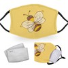 Cute Bee - Adult Face Masks - 2 Filters Included